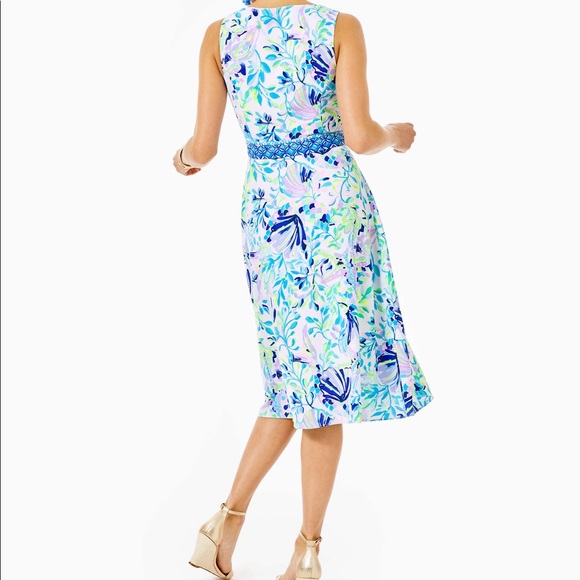 Lilly Pulitzer Shaylee Stretch Midi Dress NWT 2 - Picture 2 of 9